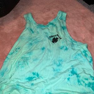 Tie dye PINK muscle tank